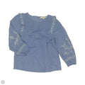 Blouse Long Sleeve By Loft In Blue, Size: Xs