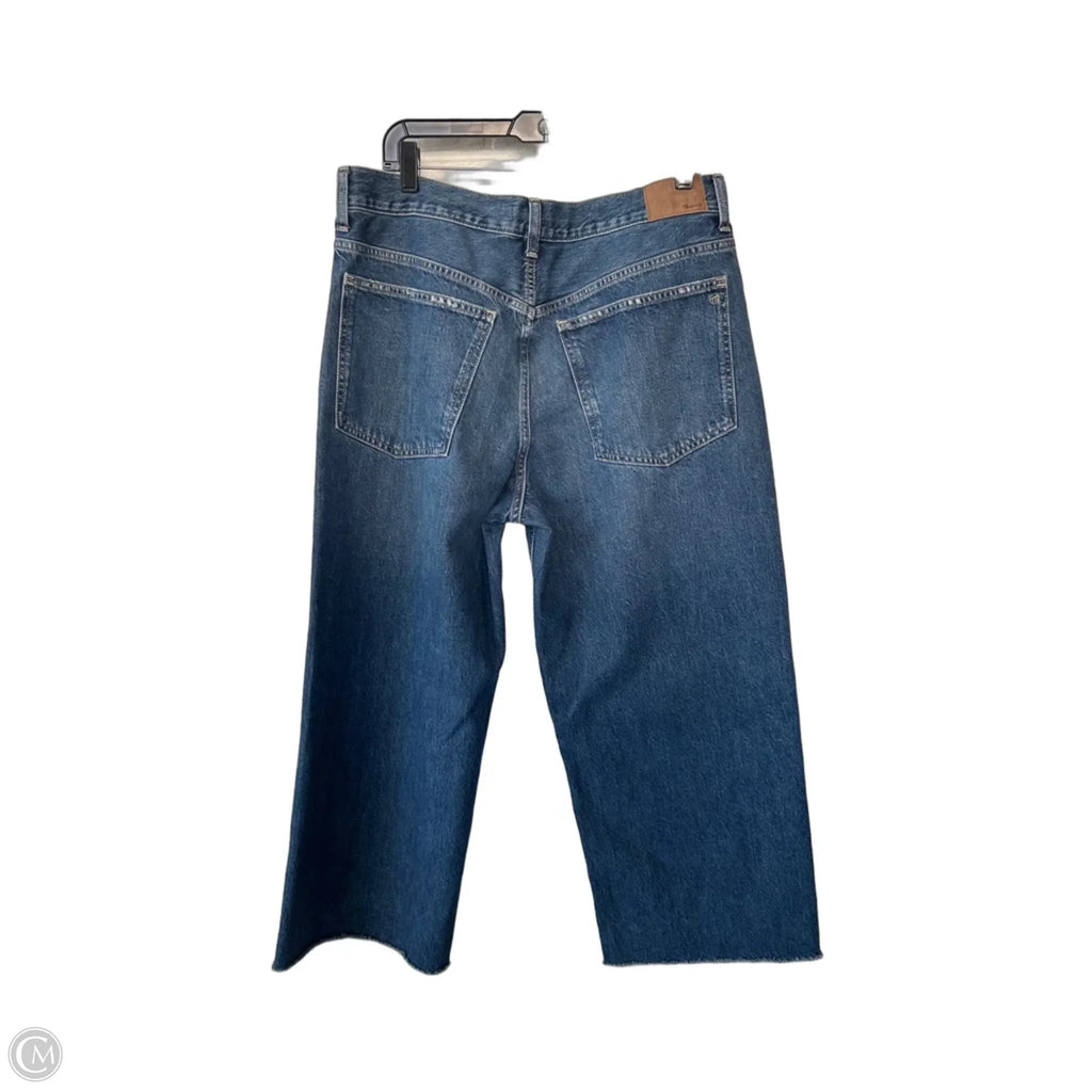 Jeans Cropped By Madewell In Blue Denim, Size: 12
