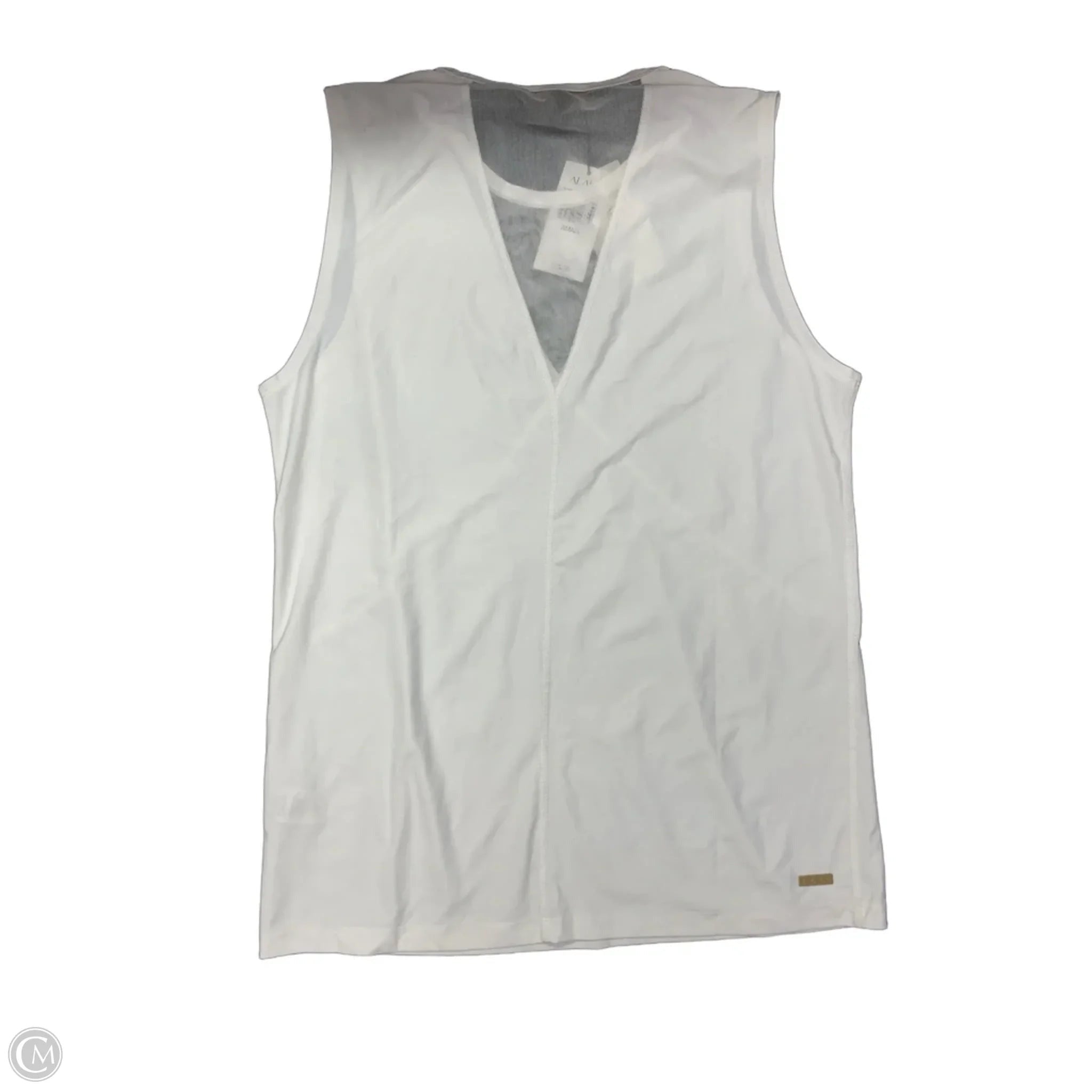 Top Sleeveless By Clothes Mentor In White, Size: S