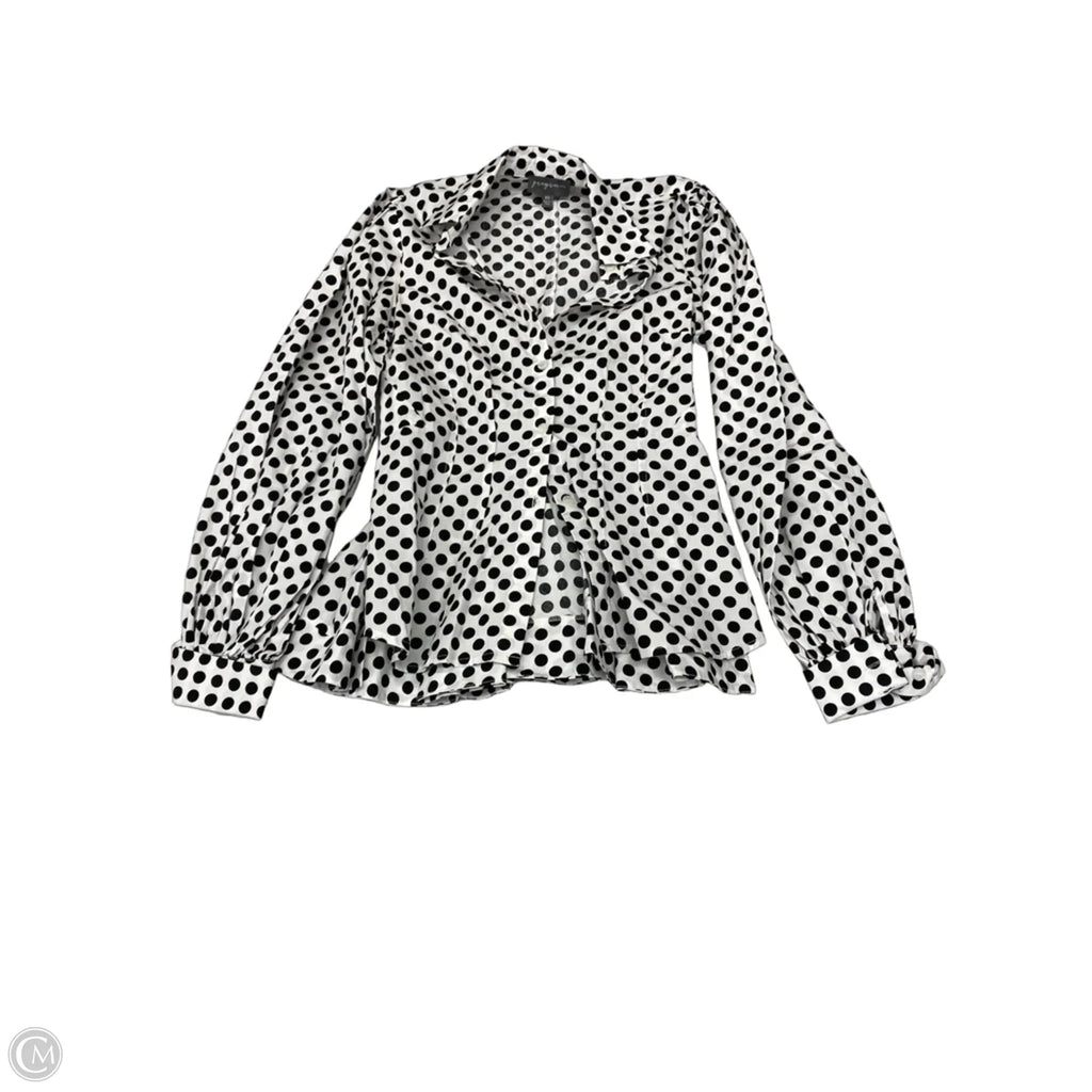 Top Long Sleeve By Greyson In Polkadot Pattern, Size: Xs