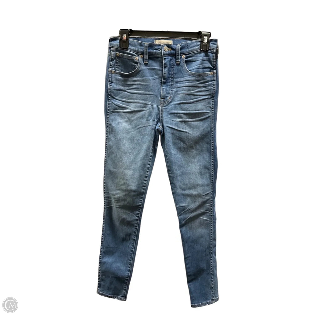 Jeans Skinny By Madewell In Blue, Size: 4