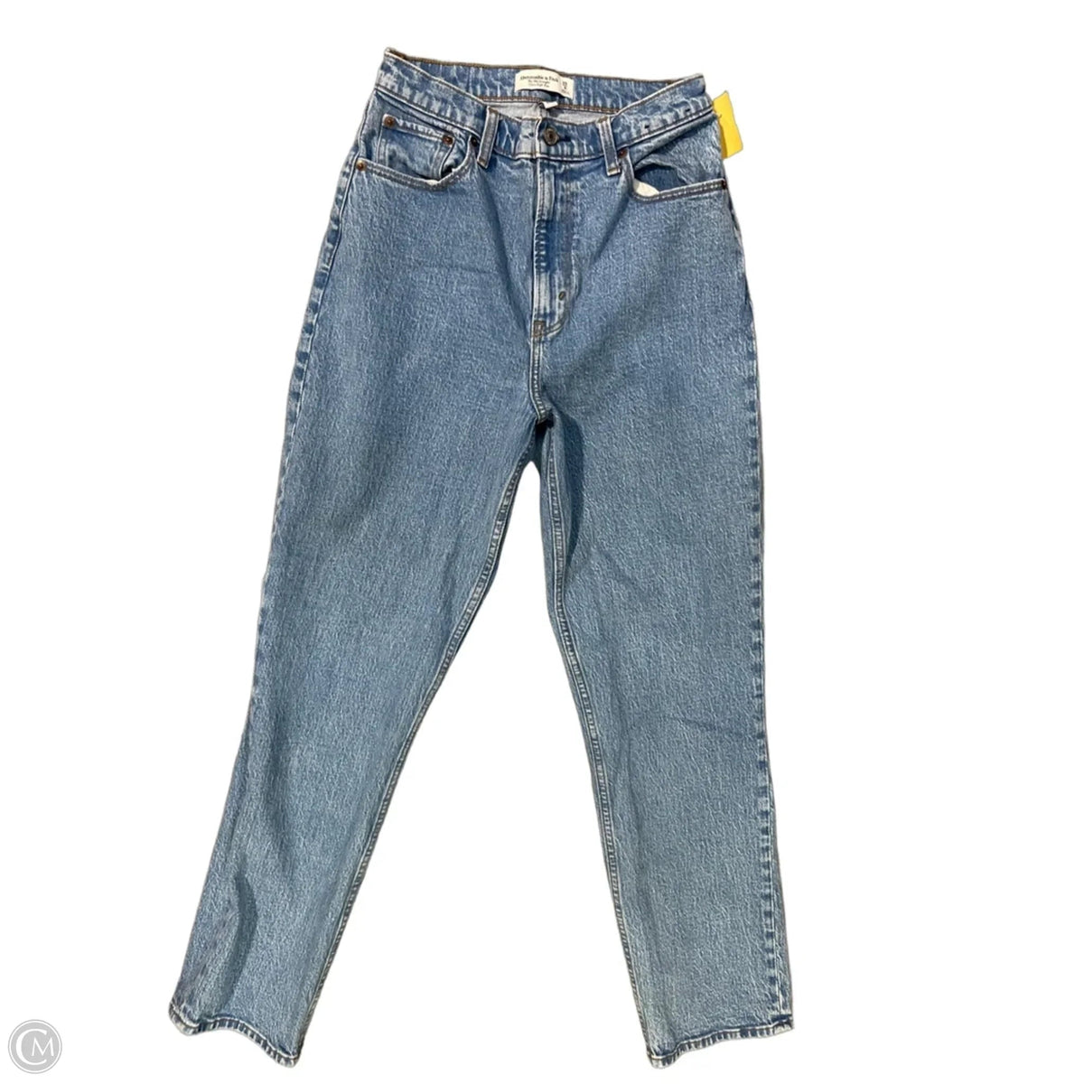 Jeans Straight By Abercrombie And Fitch In Blue Denim, Size: 8