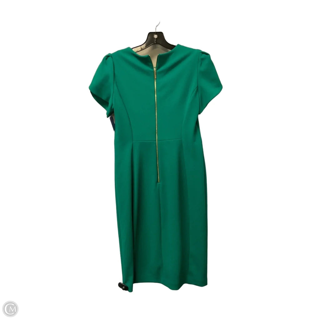 Dress Casual Short By Calvin Klein In Green, Size: 6