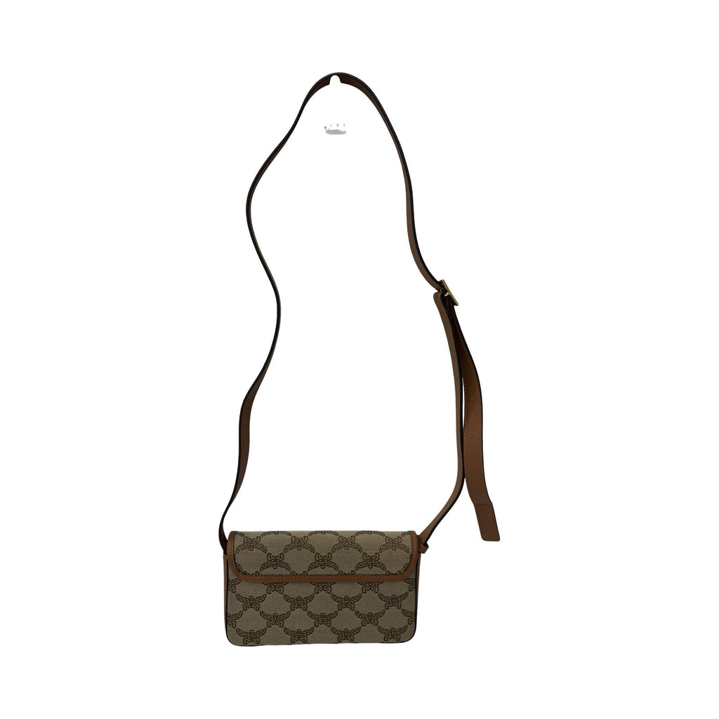 Crossbody Luxury Designer By Mcm In Tan, Size:Small