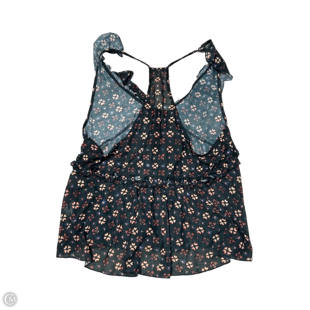 Top Sleeveless By Free People In Floral Print, Size: M
