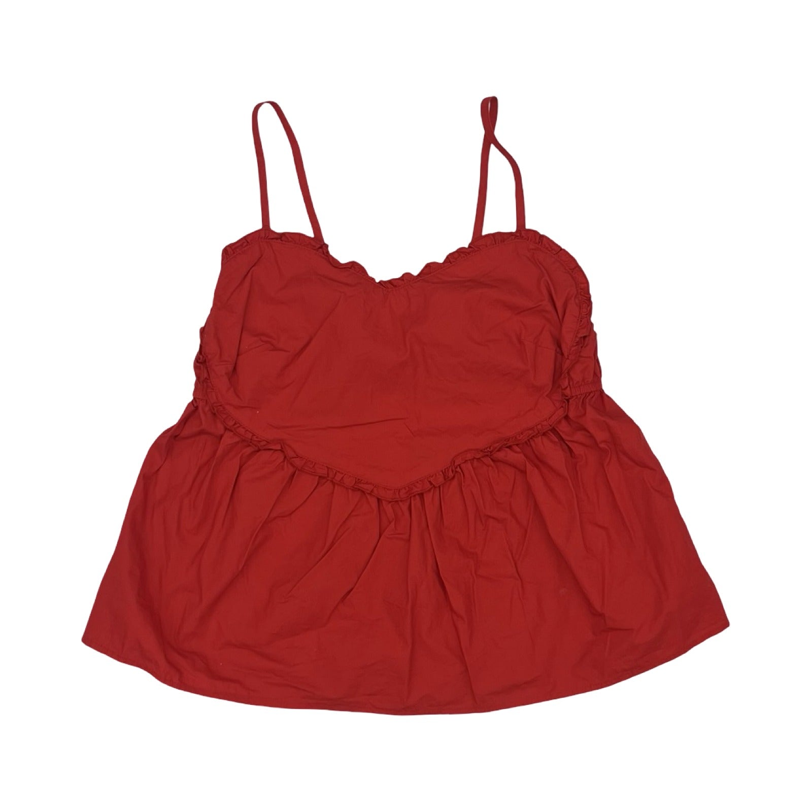 Top Sleeveless By Clothes Mentor In Red, Size:L