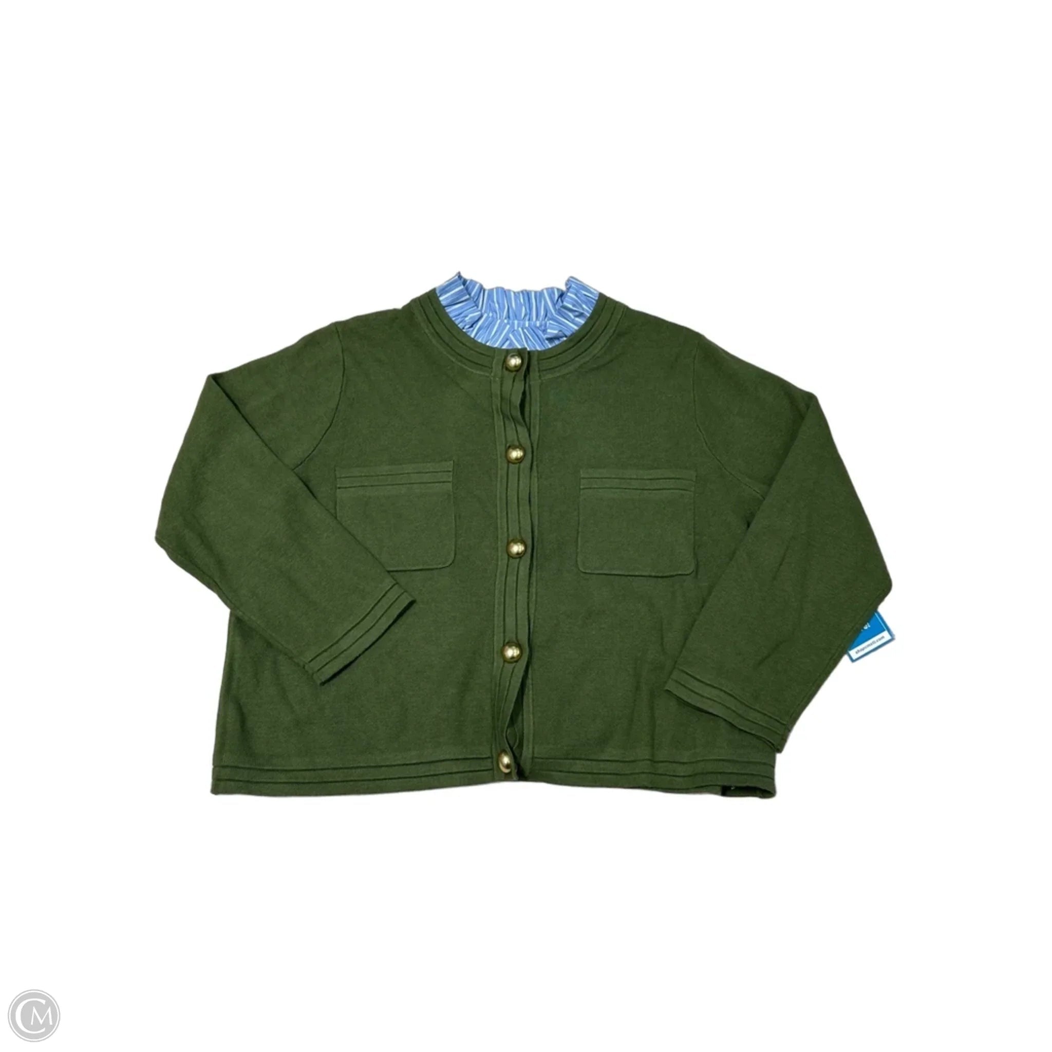Sweater By Free Assembly In Green, Size: Xl