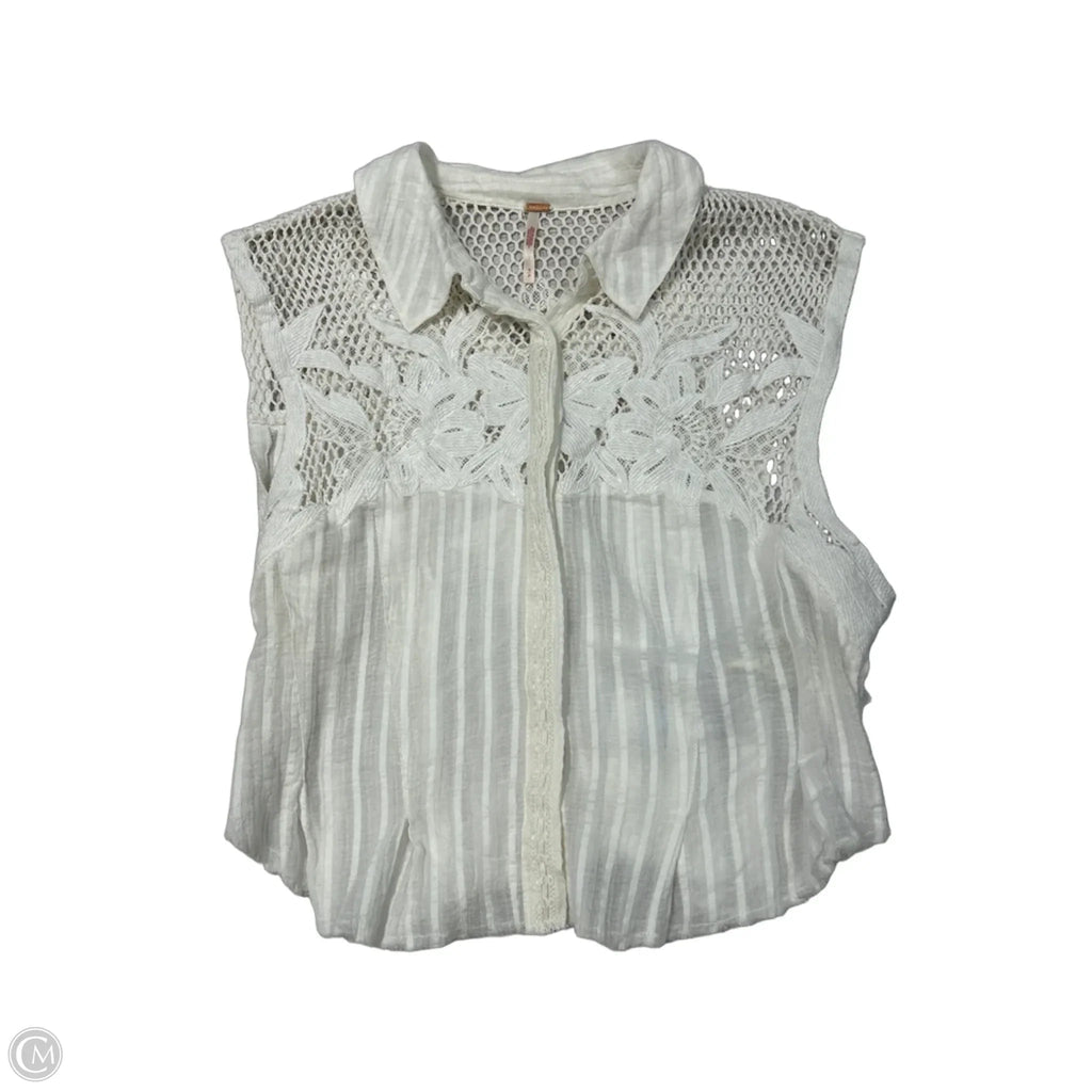 Top Sleeveless By Free People In White, Size: S