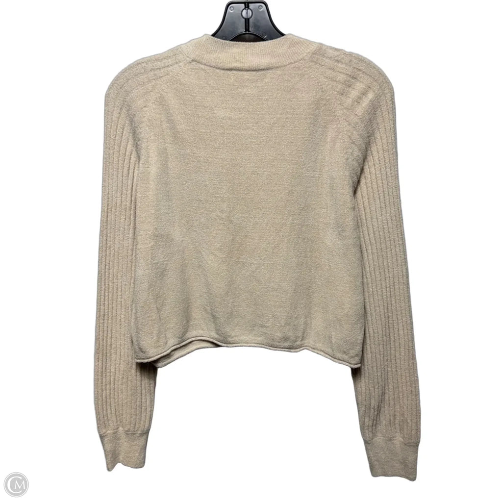 Top Long Sleeve By Barefoot Dreams In Tan, Size: Xs