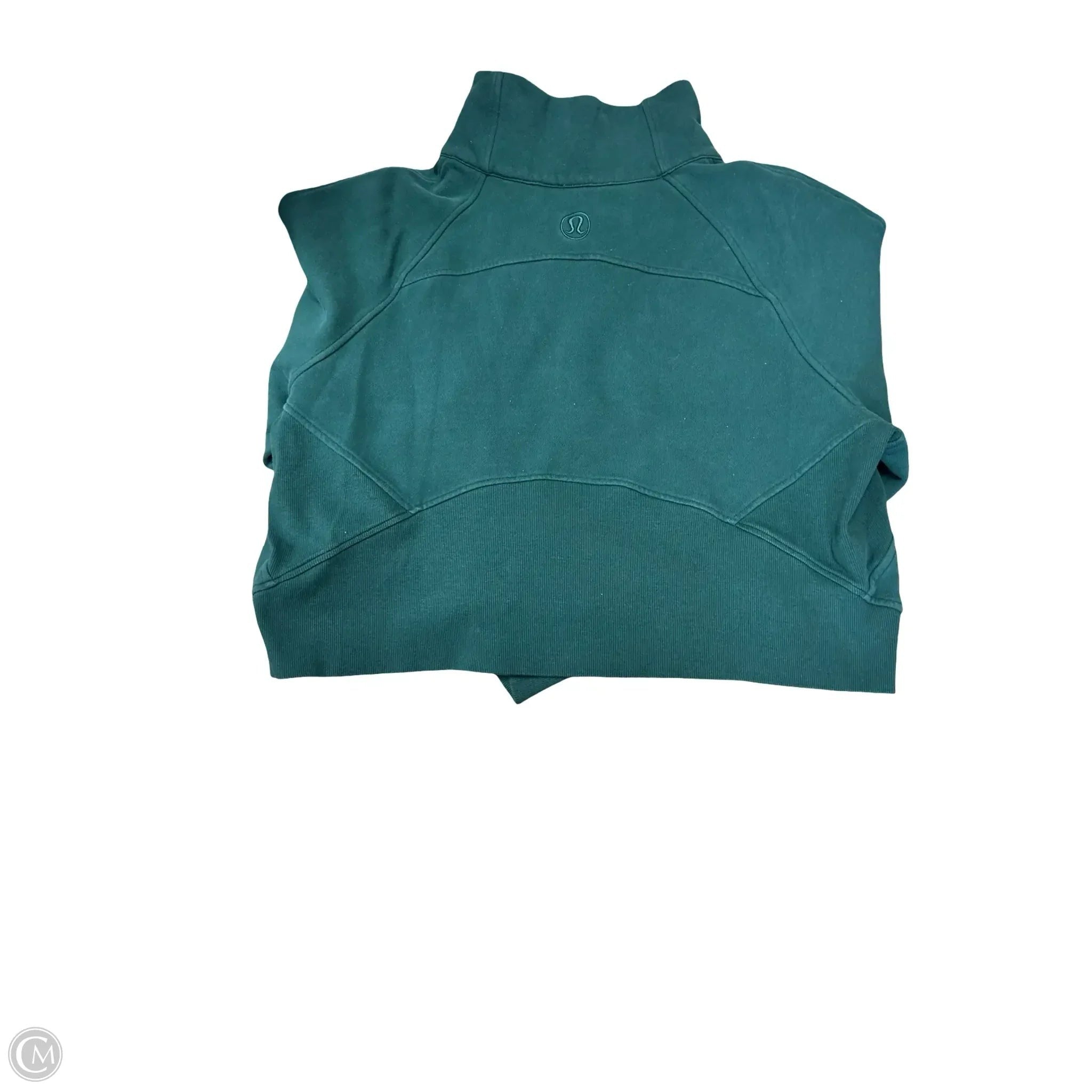Athletic Sweatshirt Collar By Lululemon In Green, Size: L
