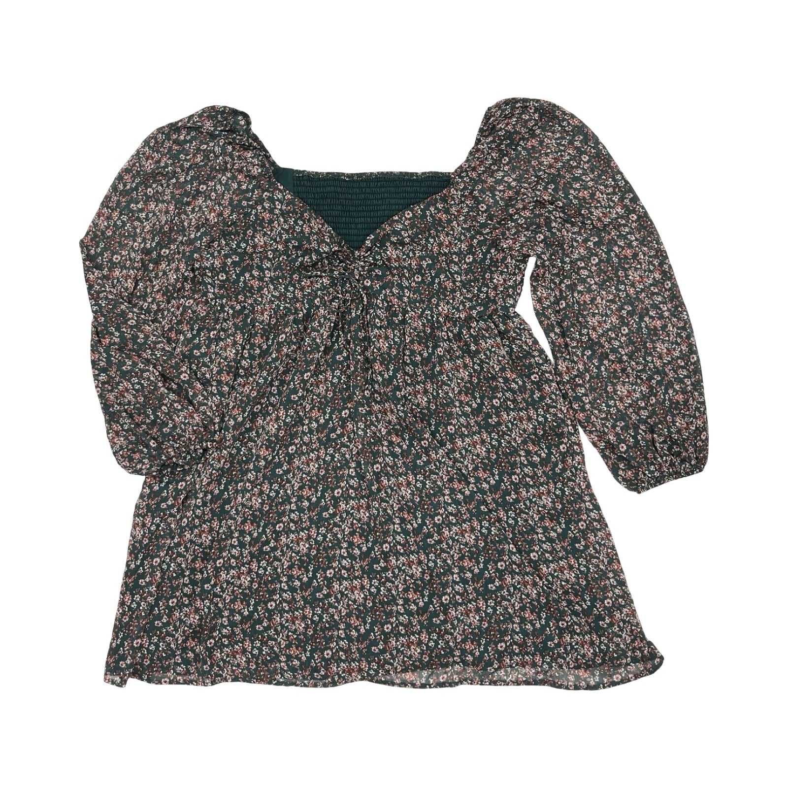 Dress Casual Short By Cme In Floral Print, Size:Xxl