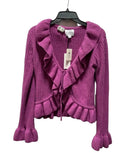 Cardigan By Pink Rose In Purple, Size: M