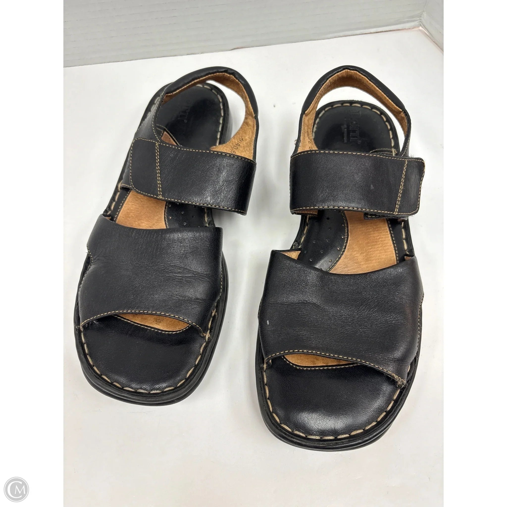 Sandals Flats By Born In Black, Size: 9