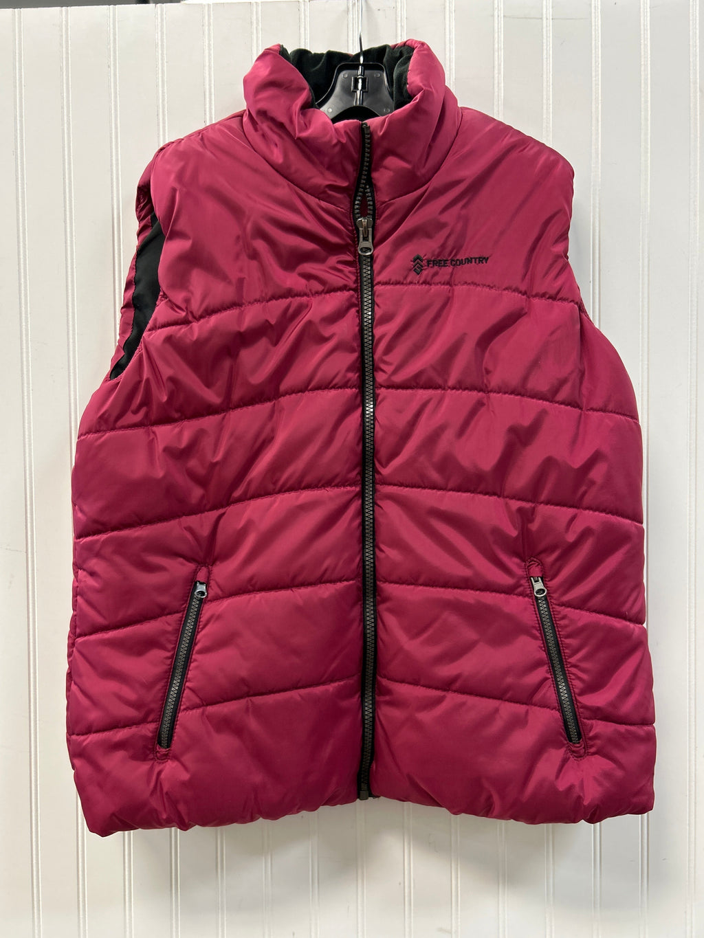 Vest Puffer & Quilted By Free Country In Pink, Size:Xxl