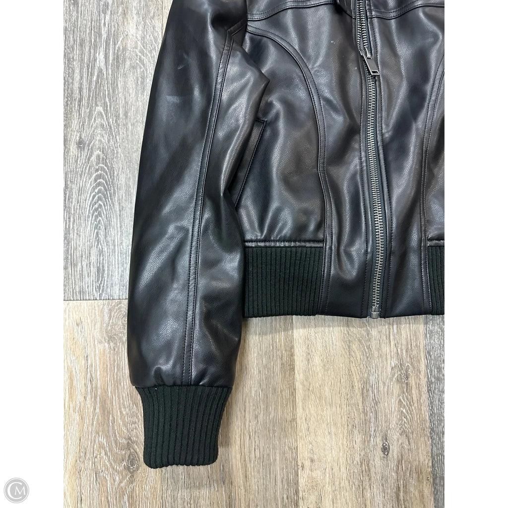 Jacket Moto By Abercrombie And Fitch In Black, Size: Xs