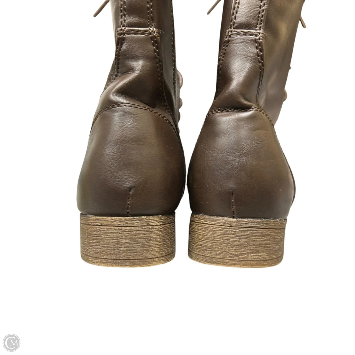 Boots Combat By Forever In Brown, Size: 7.5