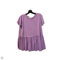 Top Short Sleeve Basic By Entro In Purple, Size: M