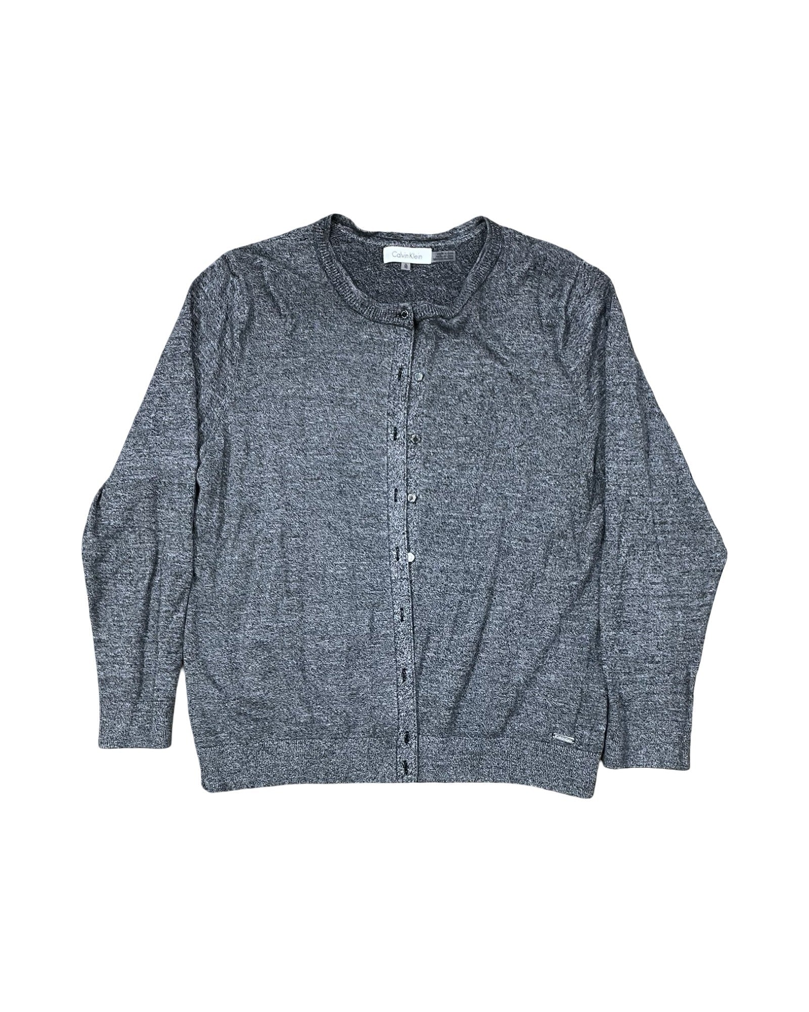 Cardigan By Calvin Klein In Black & White, Size:Xl