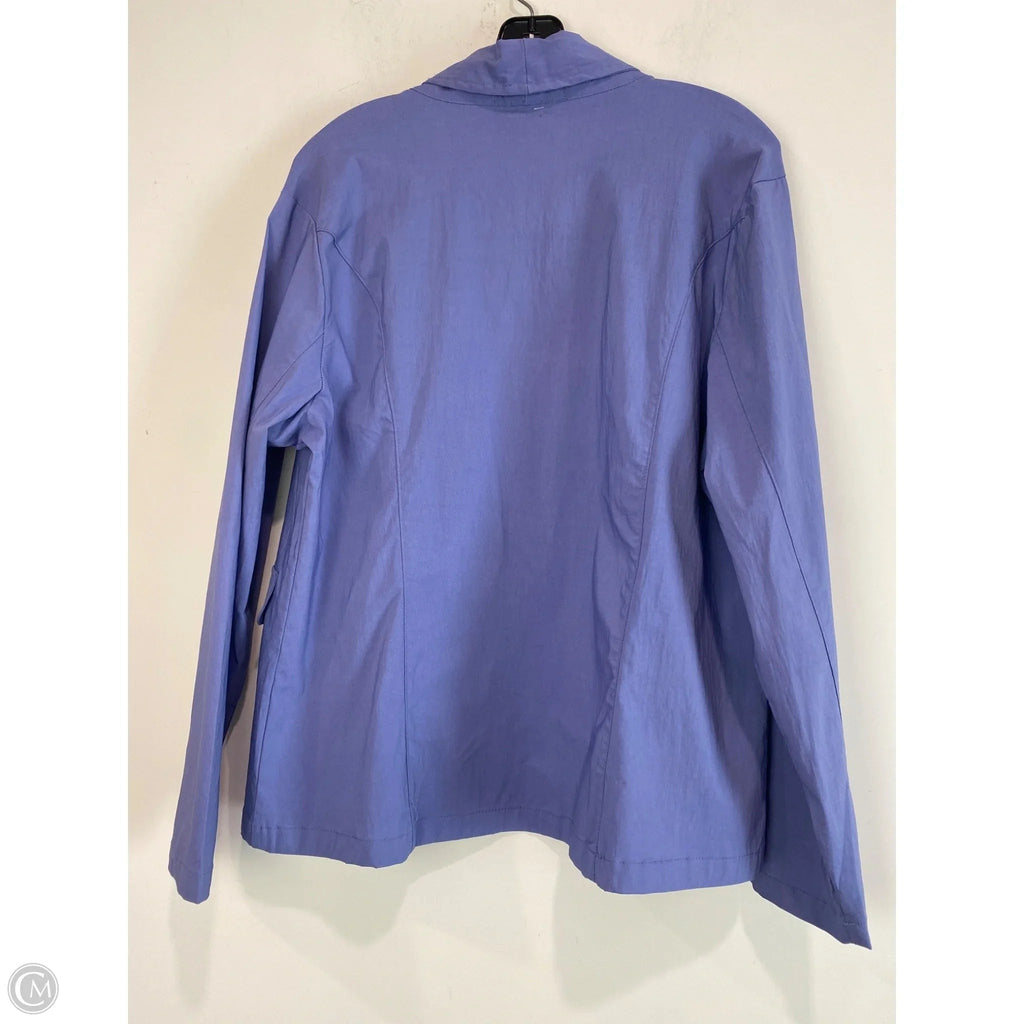 Blazer By Clothes Mentor In Purple, Size: Xl