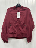 Athletic Jacket By Athleta In Maroon, Size:Xs NWT