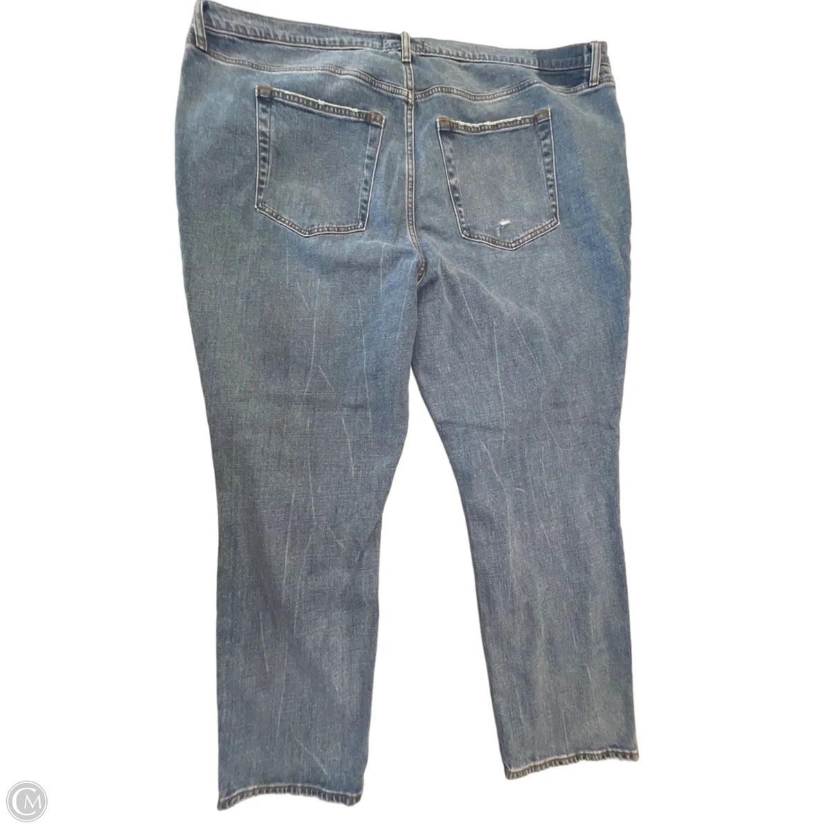 Jeans Straight By Abercrombie And Fitch In Blue Denim, Size: 24