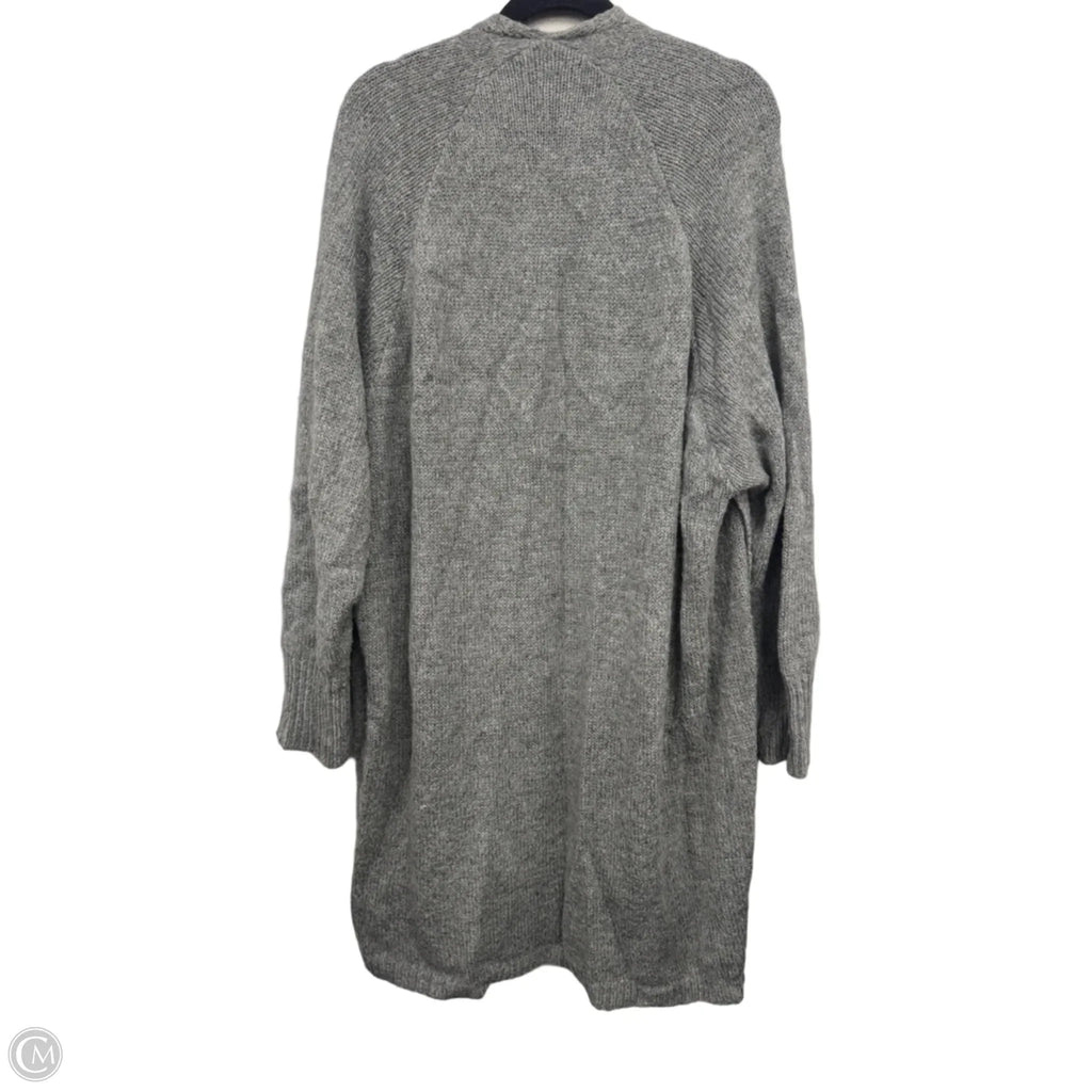Sweater Cardigan By Aratta Silent Journey In Grey & Pink, Size: Xl