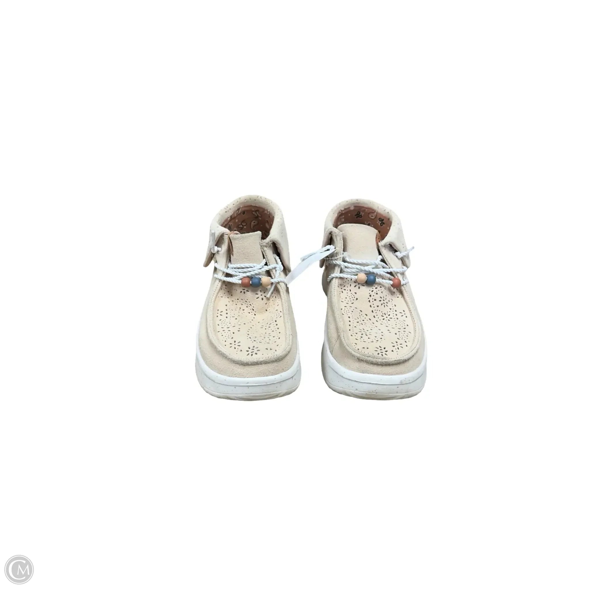 Shoes Flats By Hey Dude In Tan, Size: 8