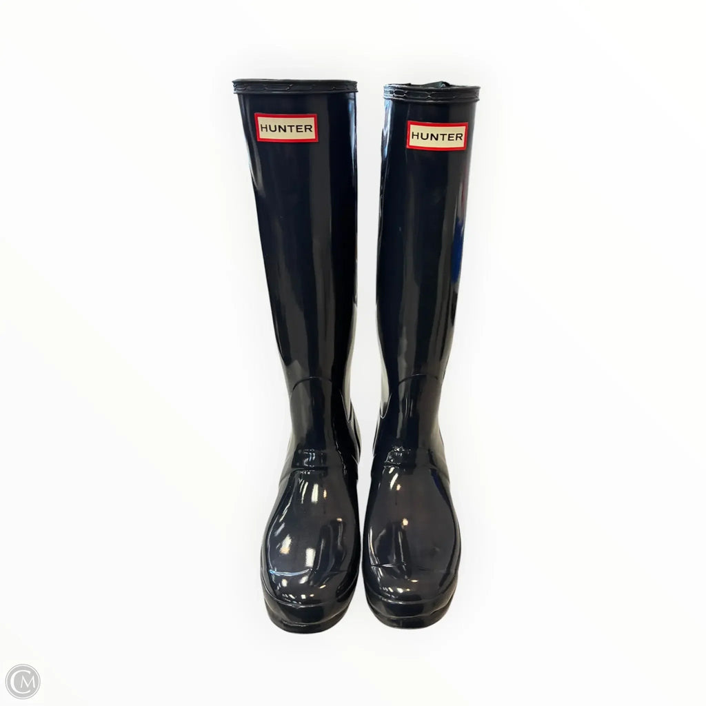 Boots Rain By Hunter In Navy, Size: 8