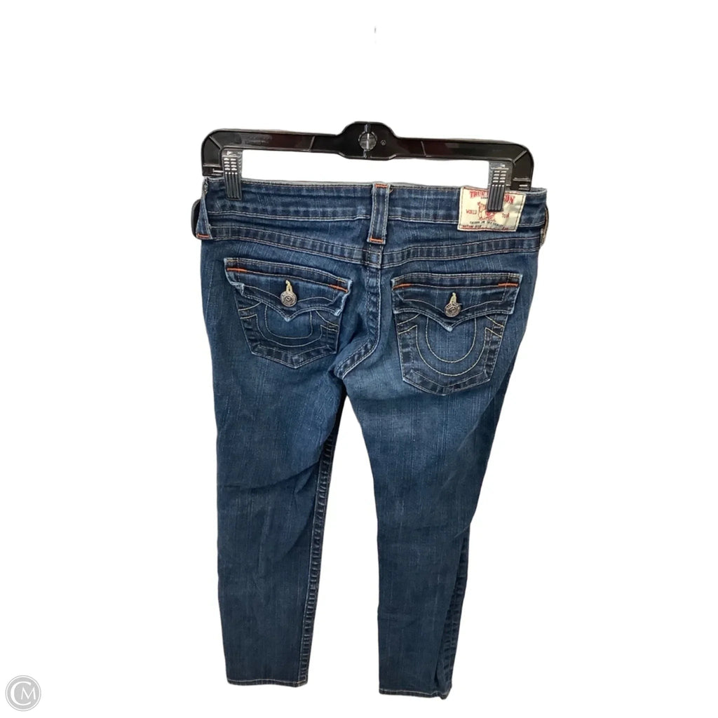 Jeans Skinny By True Religion In Blue Denim, Size: 6
