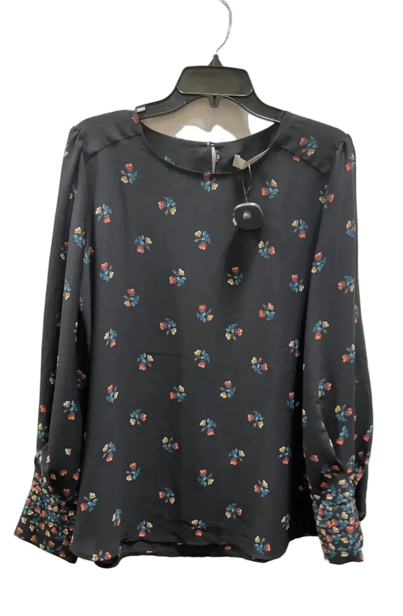 Top Long Sleeve By Loft In Black, Size: L