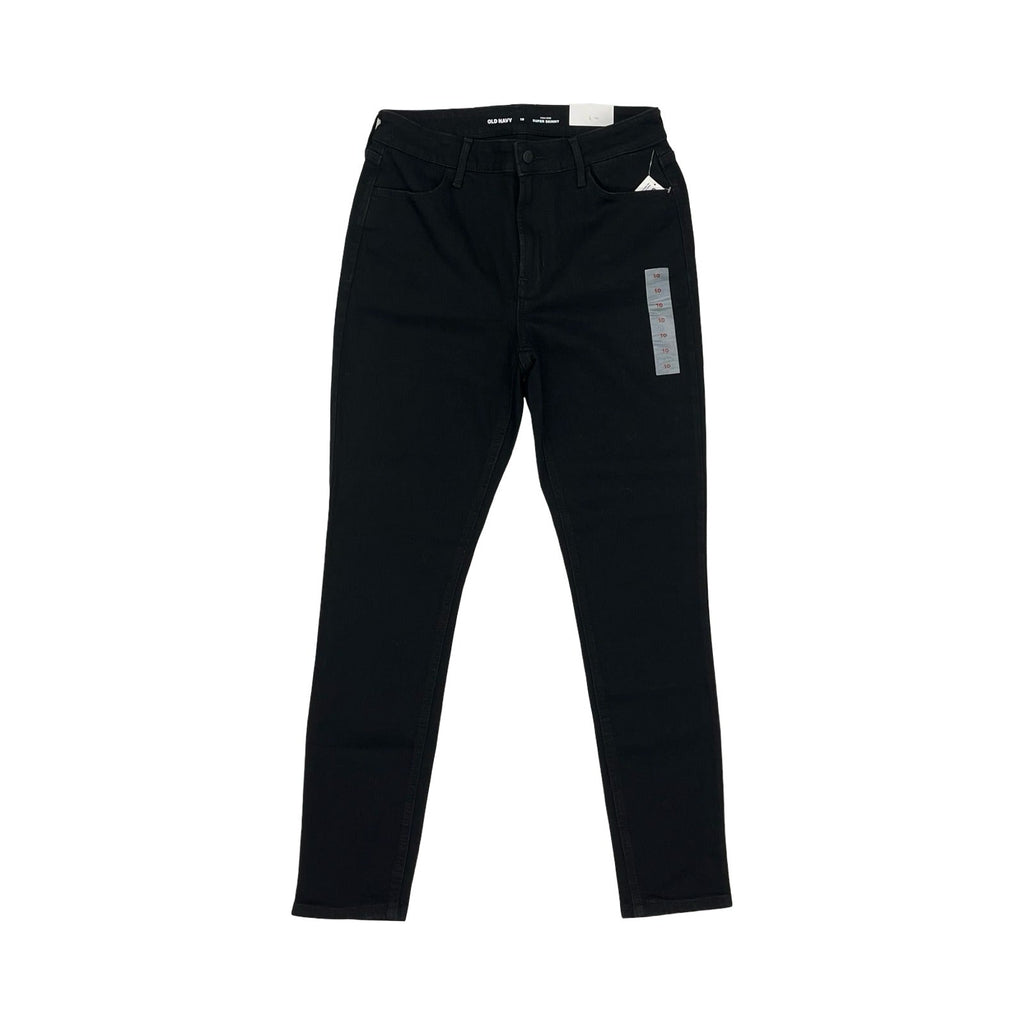 Jeans Skinny By Old Navy In Black Denim, Size:10