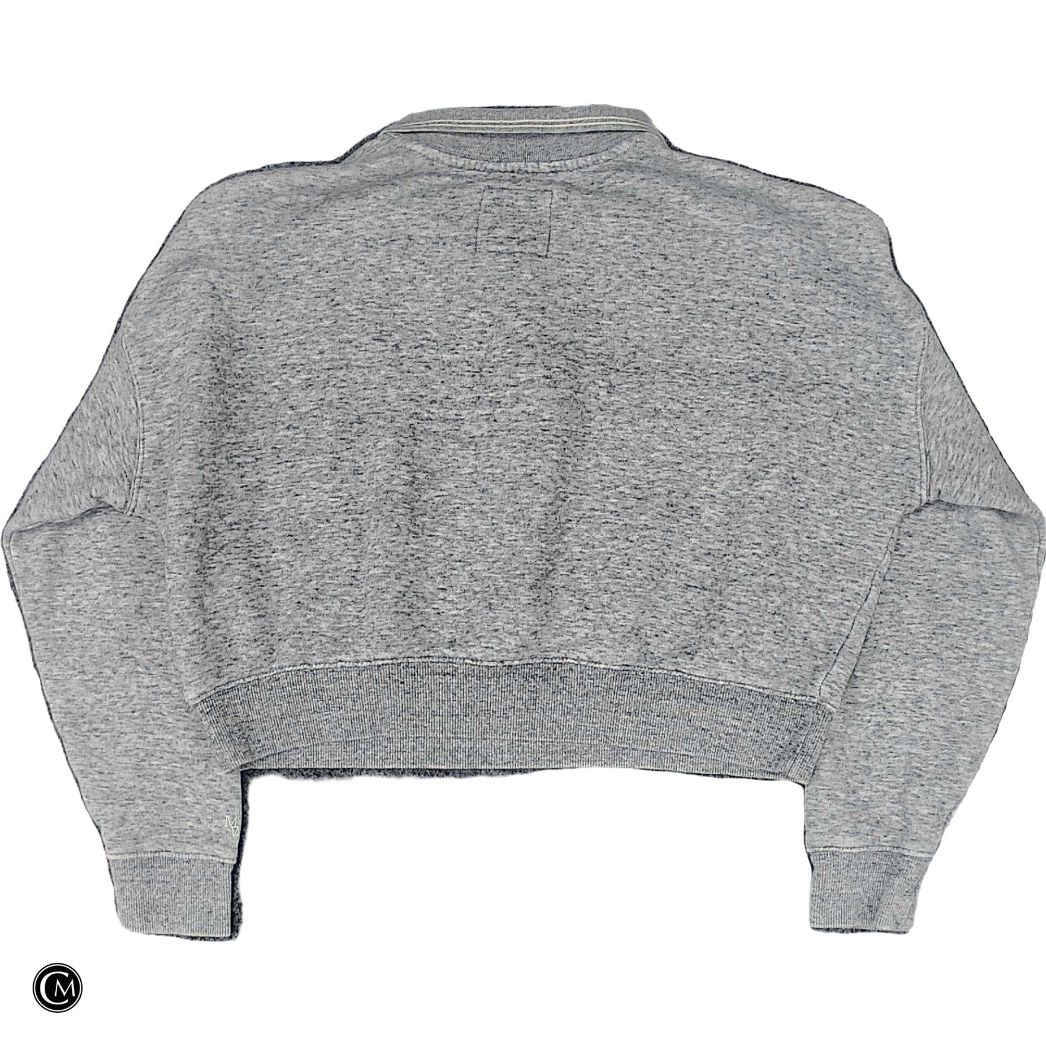 Sweatshirt Collar By Madewell In Grey, Size: M
