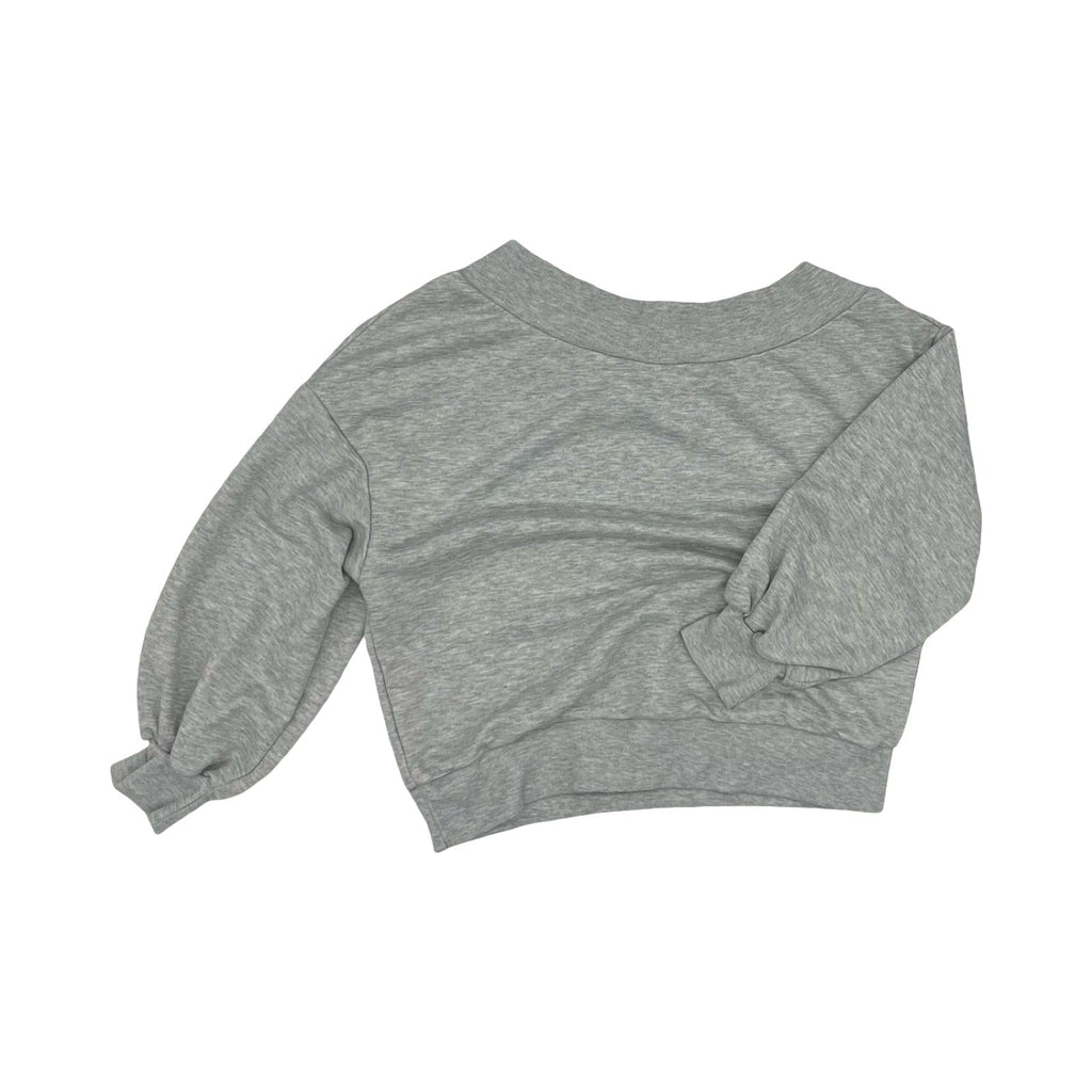 Sweatshirt Crewneck By Clothes Mentor In Grey, Size:S
