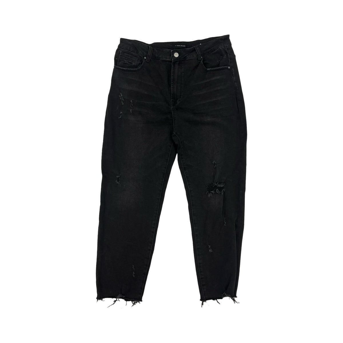 Jeans Skinny By Risen In Black Denim, Size:2X