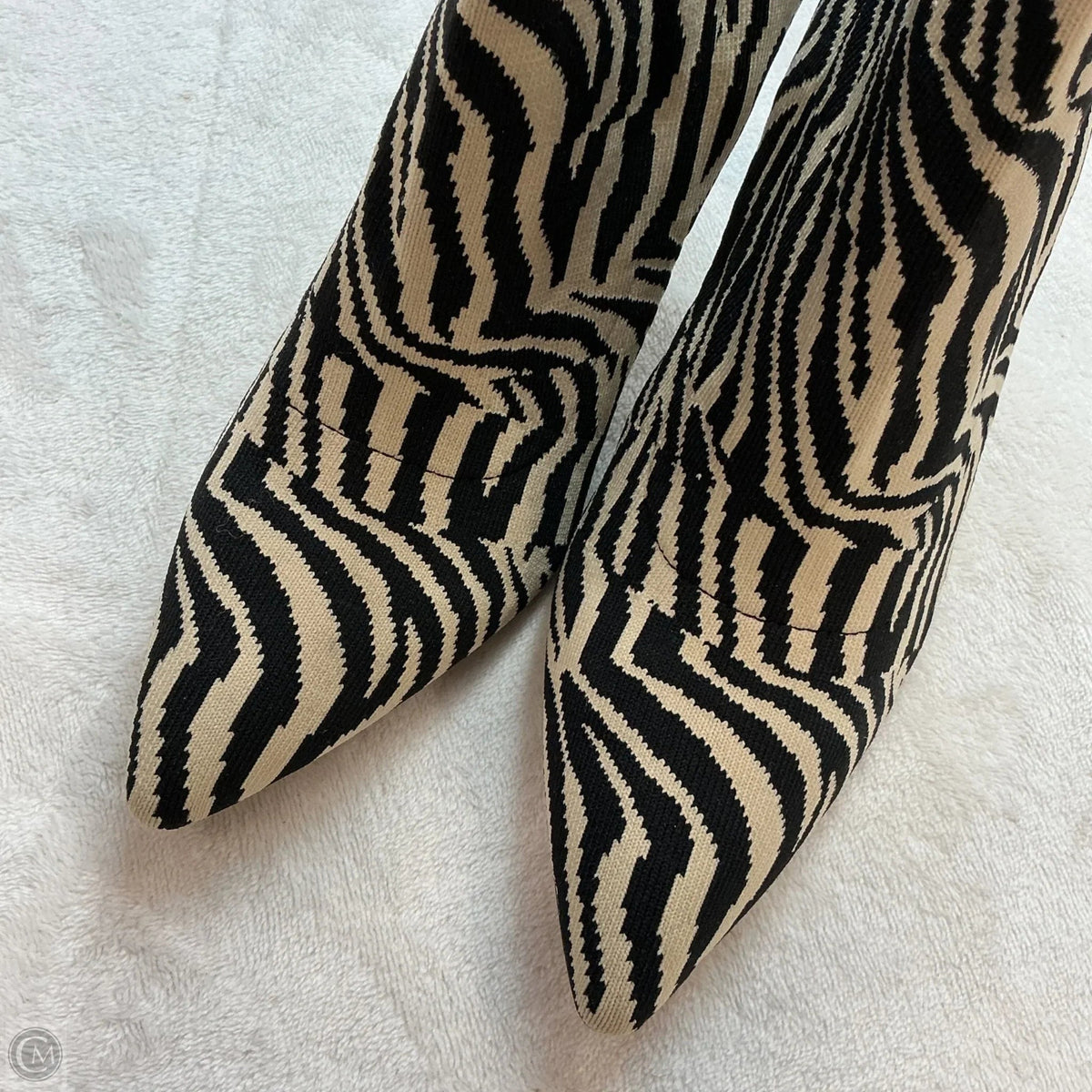 Boots Ankle Heels By Mia In Zebra Print, Size: 10