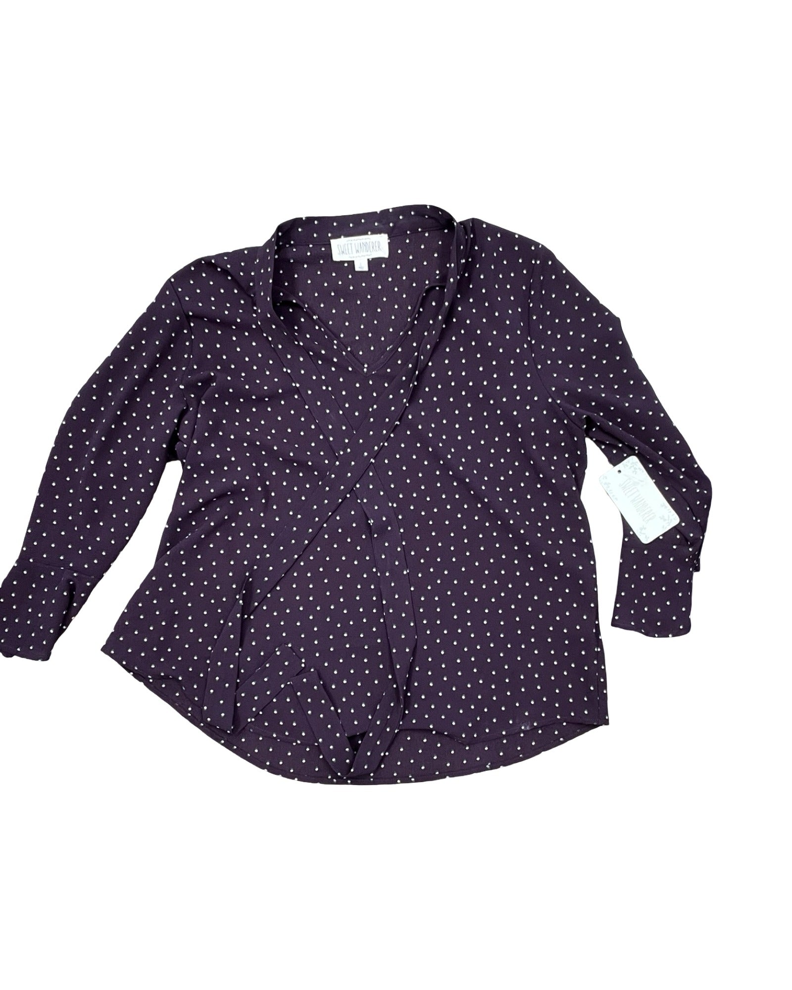 Top Ls By Sweet Wanderer In Purple, Size:L