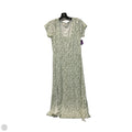 Dress Casual Maxi By Jessica Simpson In Green & White, Size: L