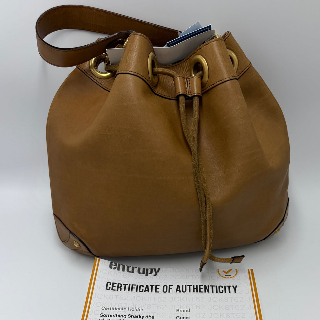 Gucci Drawstring Luxury Bucket Handbag