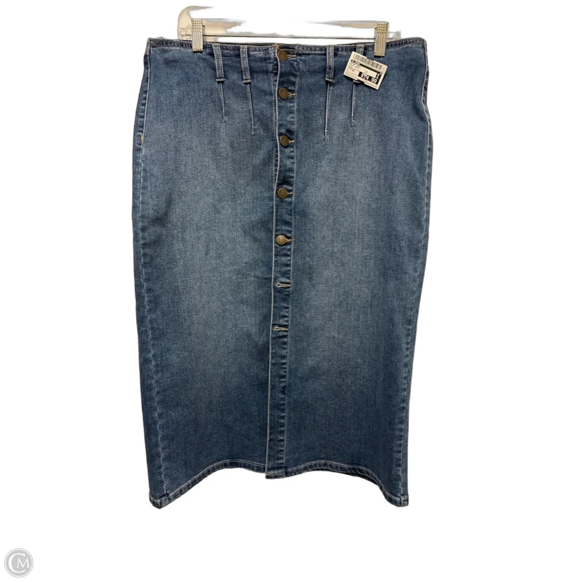 Skirt Maxi By D Jeans In Blue Denim, Size: 16