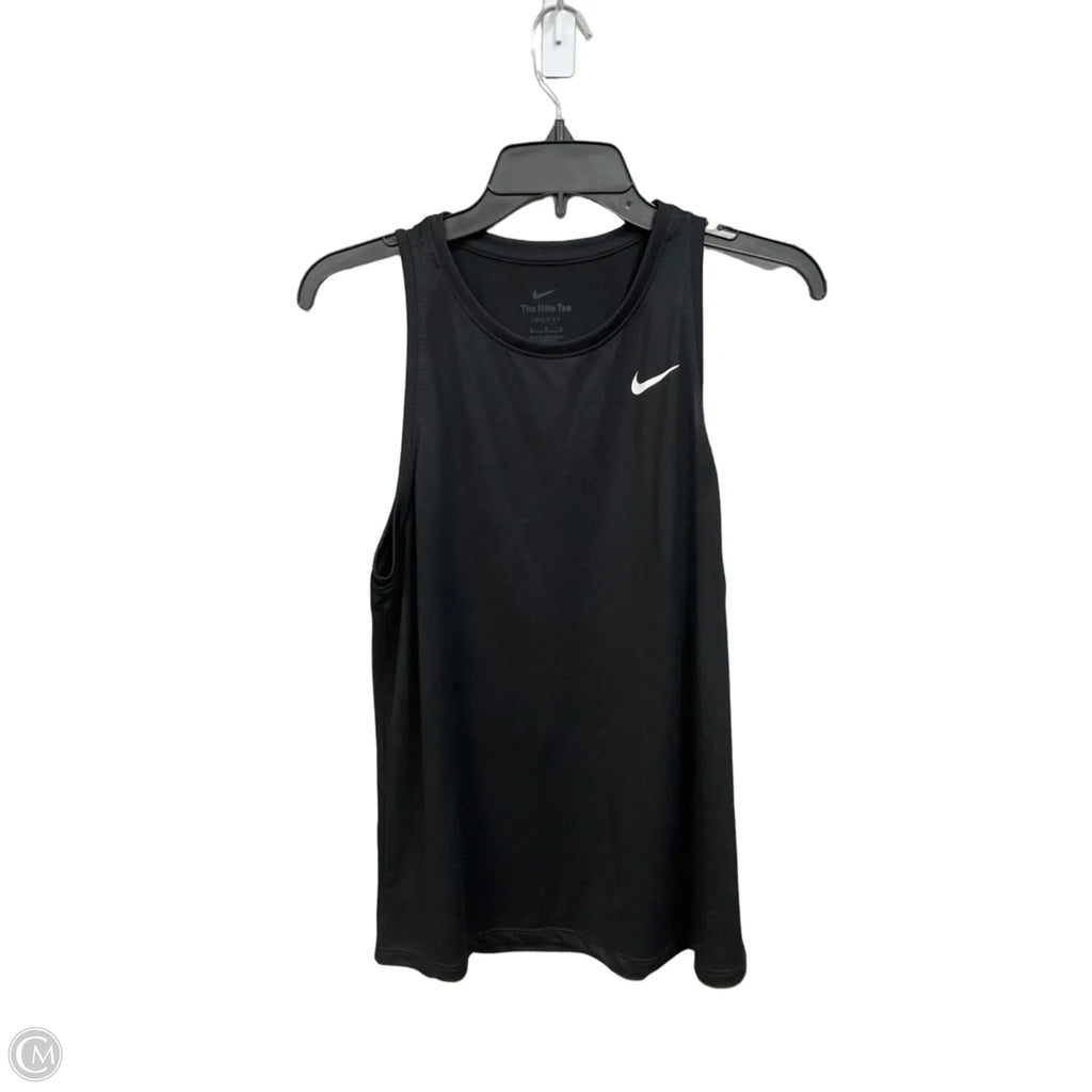 Athletic Tank Top By Nike Apparel In Black, Size: M