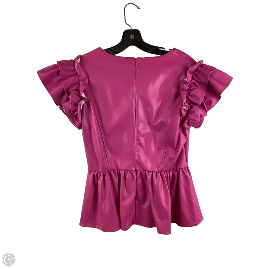 Top Short Sleeve By Voy In Pink, Size: M