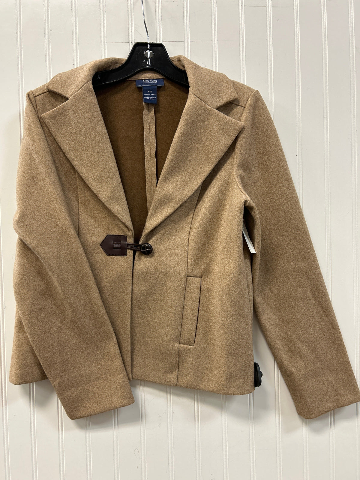 Blazer By New York And Co In Tan, Size:Mp