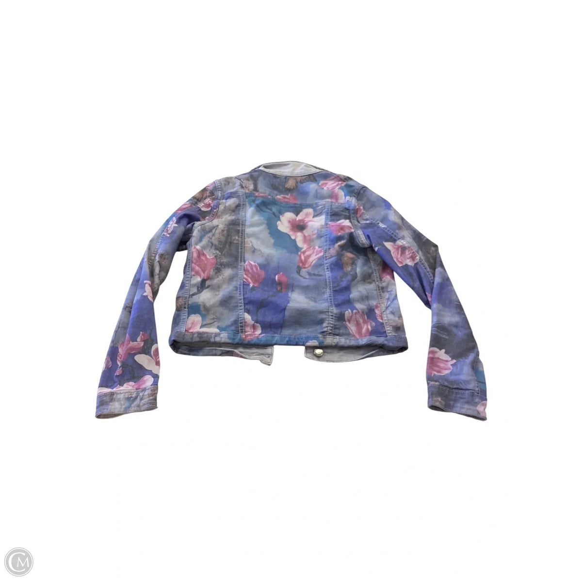Jacket Denim By Clothes Mentor In Floral Print, Size: S