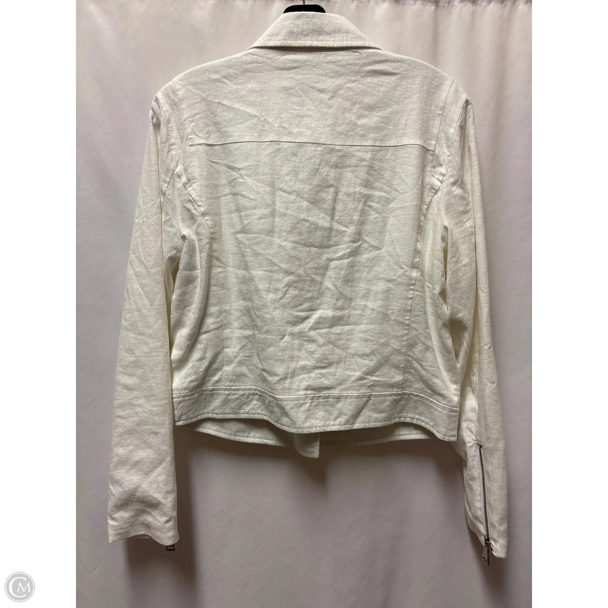 Jacket Moto By Limited In White, Size: M