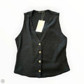 Top Sleeveless By Zara In Black, Size: L