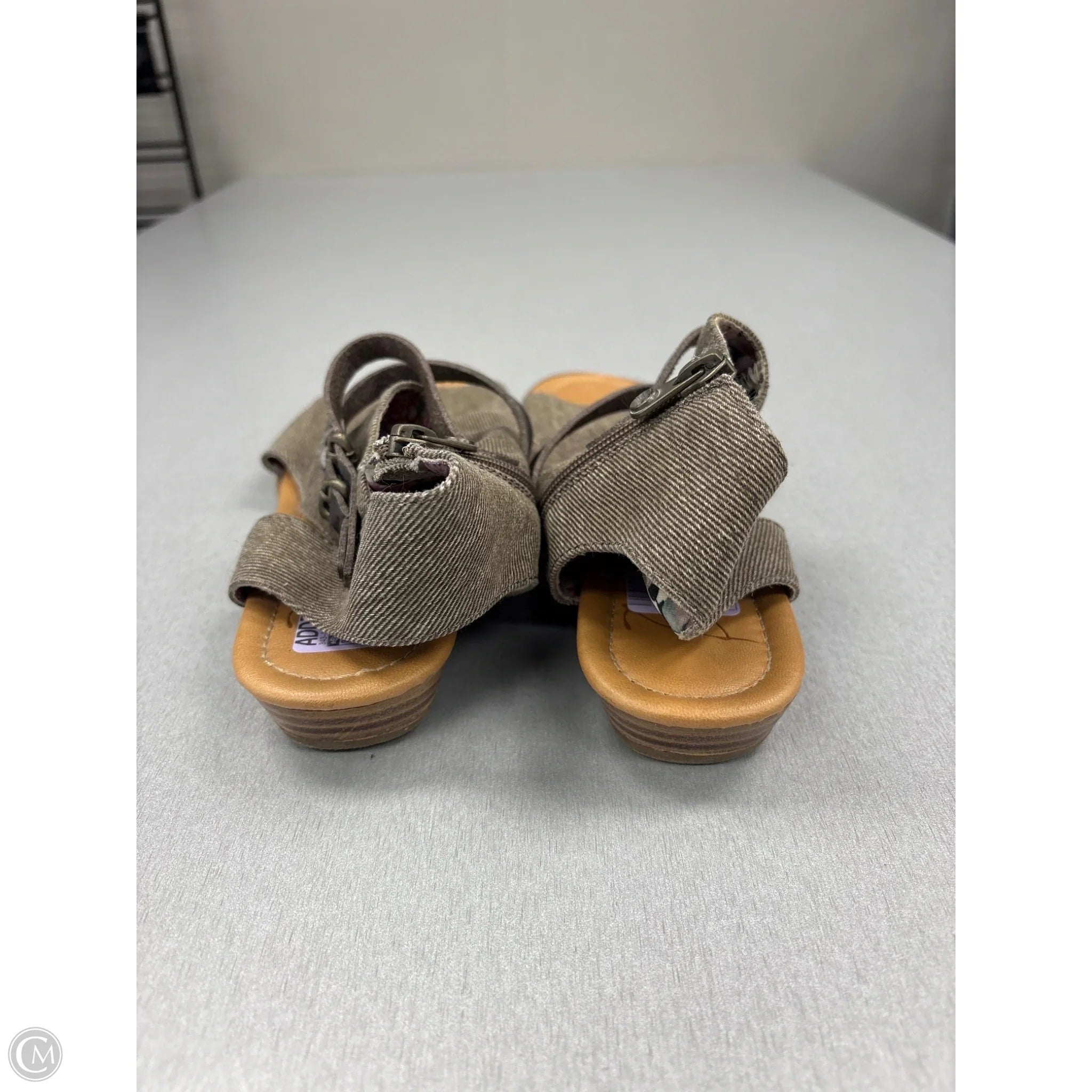 Sandals Flats By Blowfish In Taupe, Size: 9.5