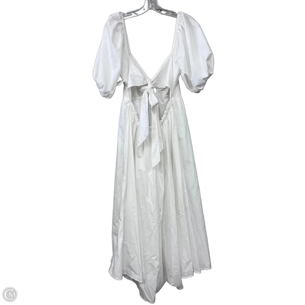 Dress Casual Maxi By Abercrombie And Fitch In White, Size: L
