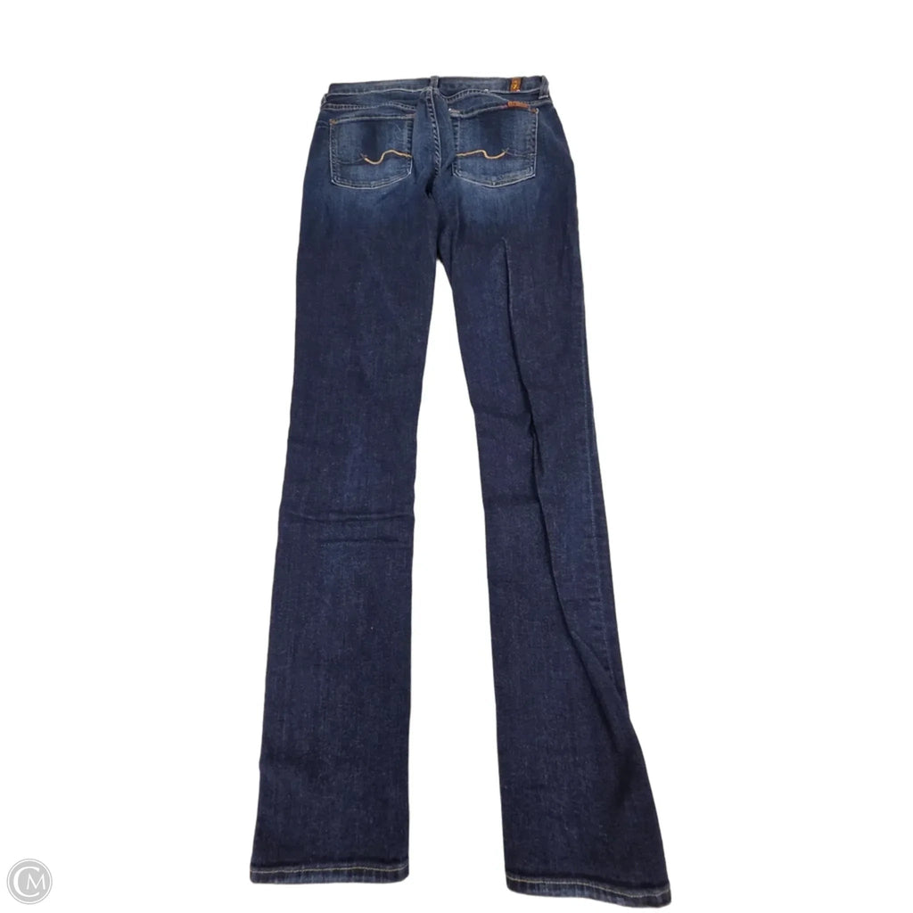 Jeans Skinny By 7 For All Mankind In Blue Denim, Size: 6