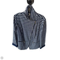 Blazer By Chicos In Blue & White, Size: M