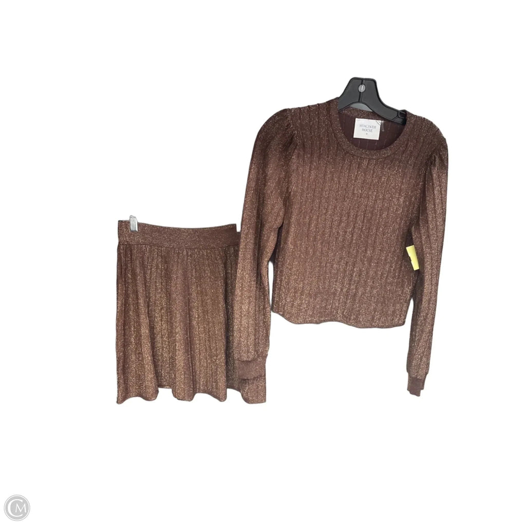 Skirt Set 2pc By Hyacinth House In Bronze, Size: M